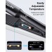 Bcway Hair Straightener, 1.5" Wide Plate Flat Iron for Hair with Adjustable Temperature 250°F-450°F, Digital LCD & PTC Heater, 3D Titanium Floating Plates 2-in-1 Hair Iron for All Hair Types